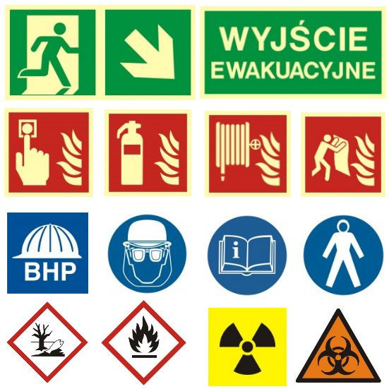 Znaki ewakuacyjne, znaki przeciwpożarowe, znaki PN-EN ISO 7010:2012: zdjęcie 89733661