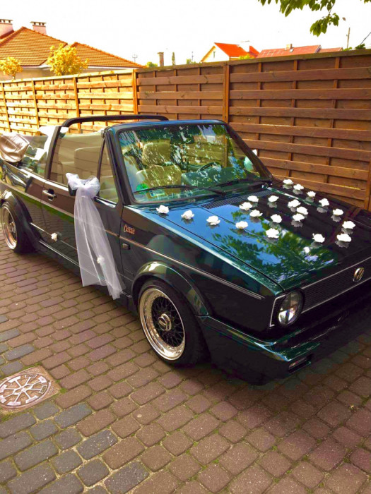 Auto do ślubu Cabrio Klasyk Retro, Golf 1, samochód wesele Uroczy =): zdjęcie 86230482
