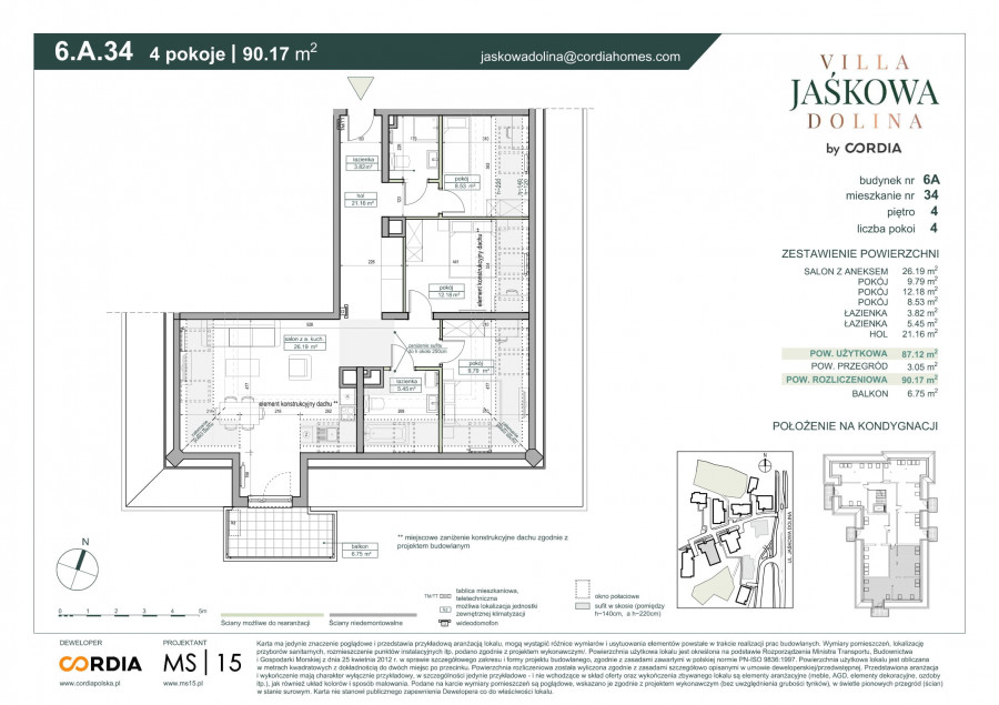 Villa Jaśkowa Dolina - Mieszkanie 6.A.34: zdjęcie 89745025