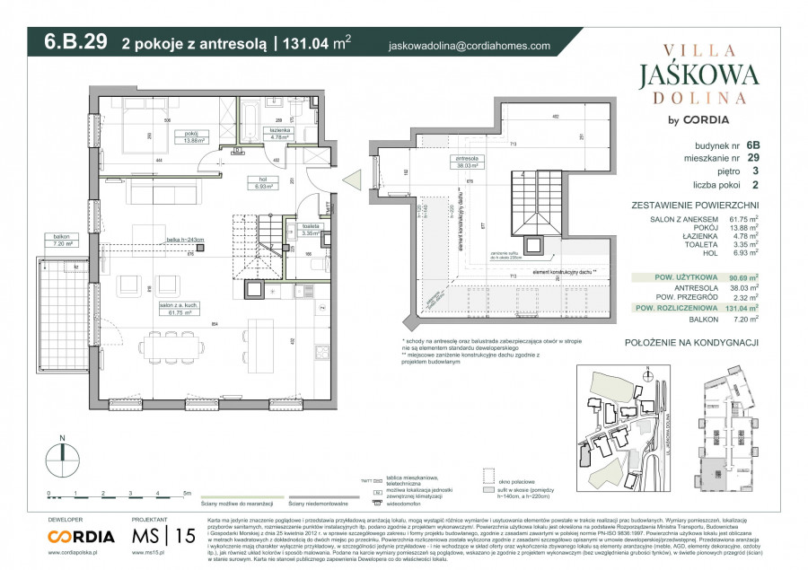 Villa Jaśkowa Dolina - Mieszkanie 6.B.29: zdjęcie 89745037