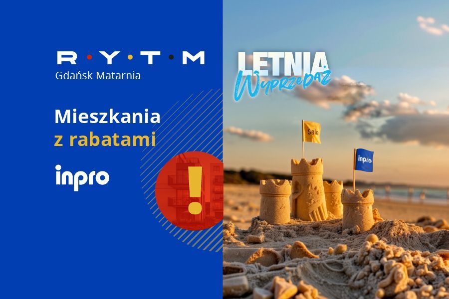 INPRO S.A. - PROMOCJA - RYTM -  Gotowe do odbioru mieszkanie 3-pok. 67.09 m2 garderoba, letnia wyprzedaż: zdjęcie 94370127