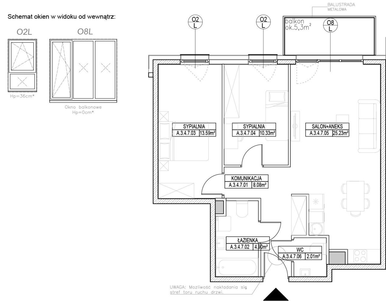 INPRO S.A. - RYTM -  Gotowe do odbioru mieszkanie 3-pok. 64.16 m2: zdjęcie 94256660