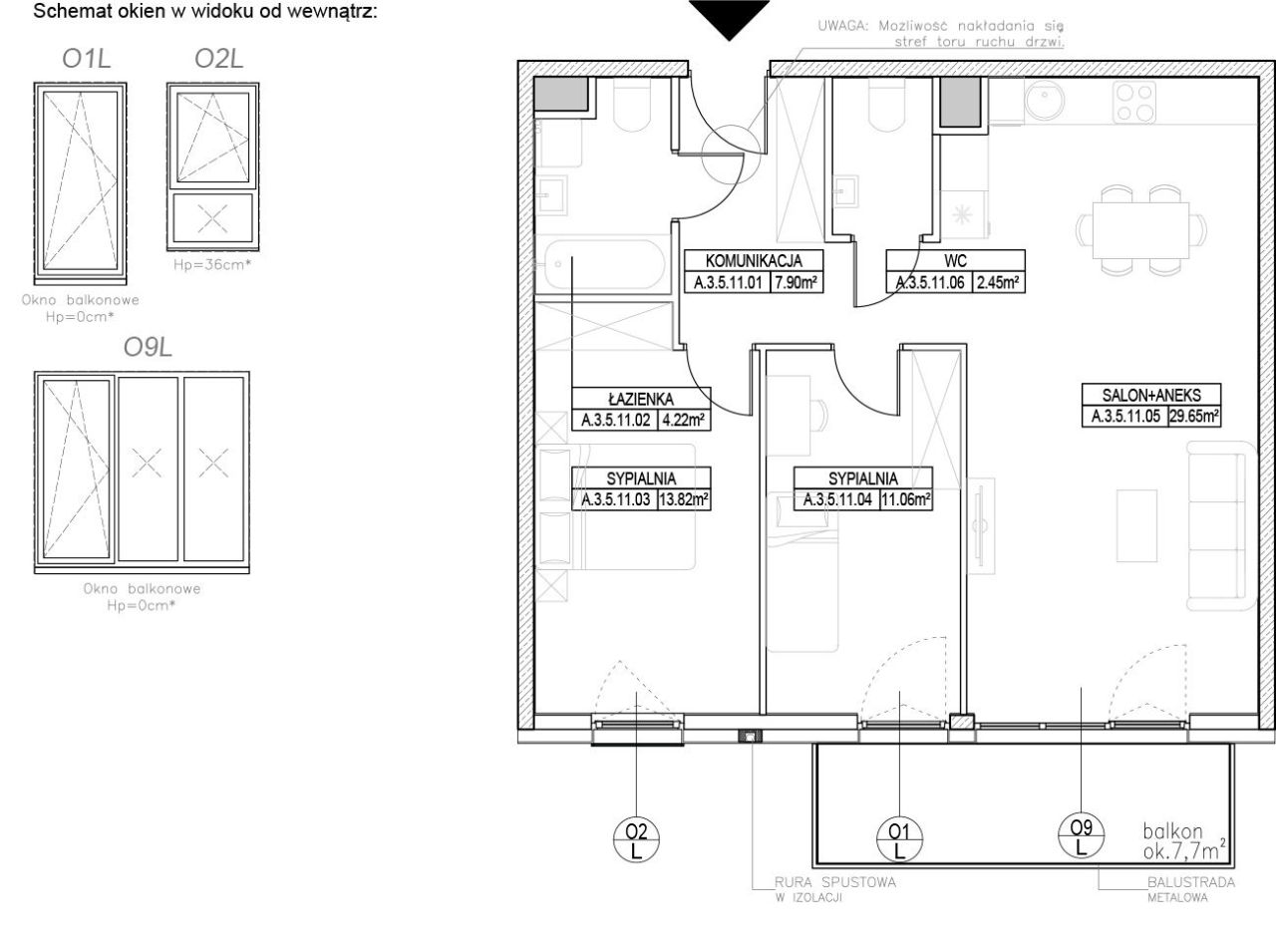 INPRO S.A. - RYTM -  Gotowe do odbioru mieszkanie 3-pok. 69.32 m2: zdjęcie 94256751