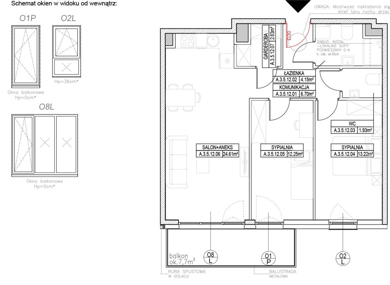 INPRO S.A. - RYTM -  Gotowe do odbioru mieszkanie 3-pok. 65.75 m2 garderoba: zdjęcie 94256778
