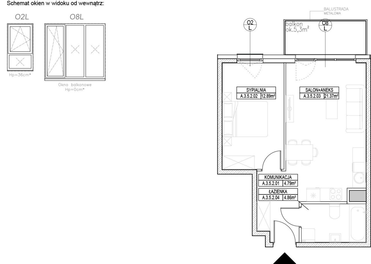 INPRO S.A. - RYTM -  Gotowe do odbioru mieszkanie 2-pok. 44.06 m2: zdjęcie 94256870