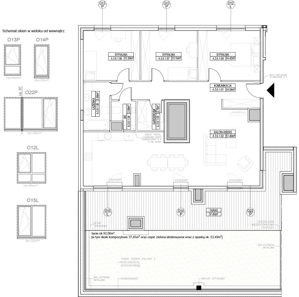 INPRO S.A. - RYTM -  Gotowe do odbioru mieszkanie 4-pok. 119.14 m2 taras na dachu, garderoba: zdjęcie 94256993