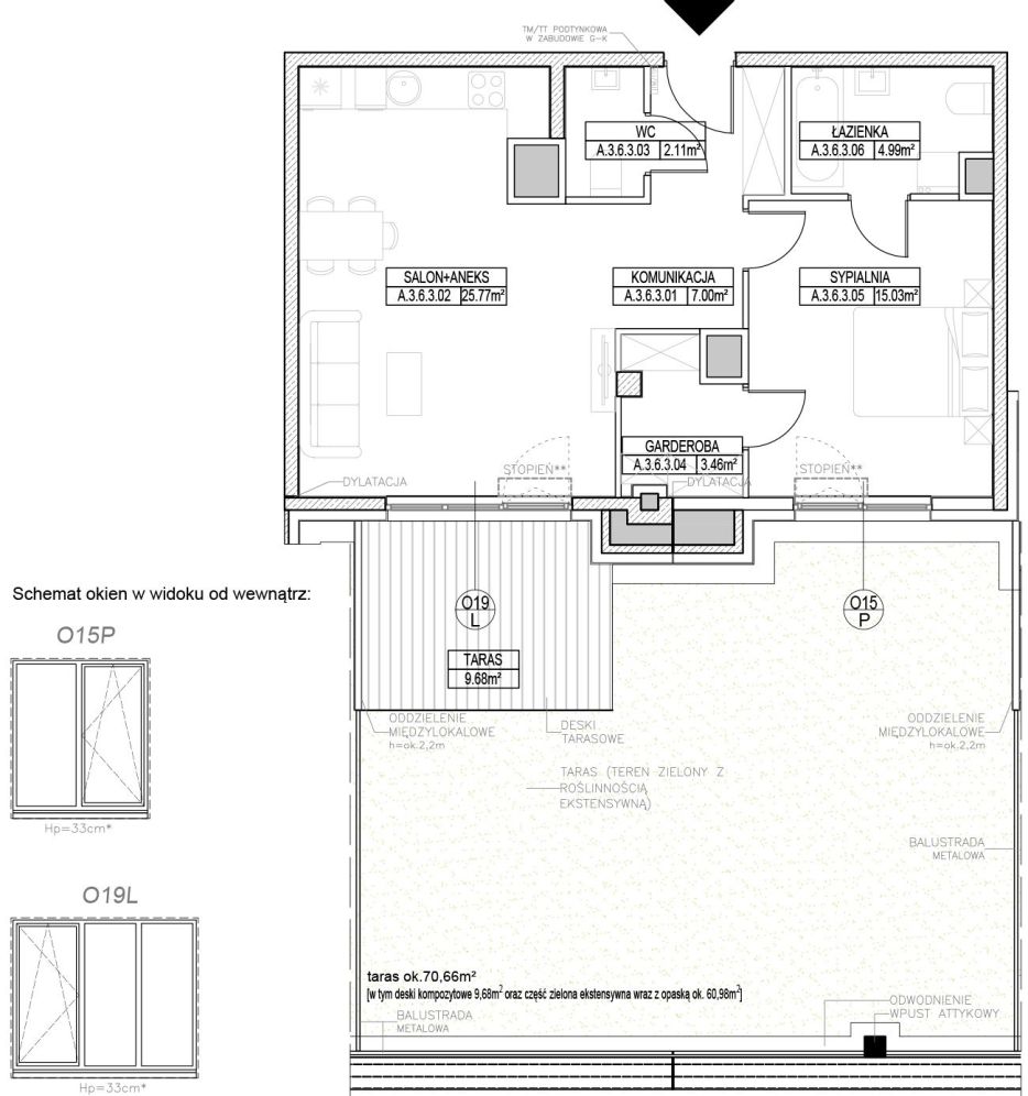 INPRO S.A. - RYTM -  Gotowe do odbioru mieszkanie 2-pok. 58.72 m2 taras na dachu, garderoba: zdjęcie 94257026