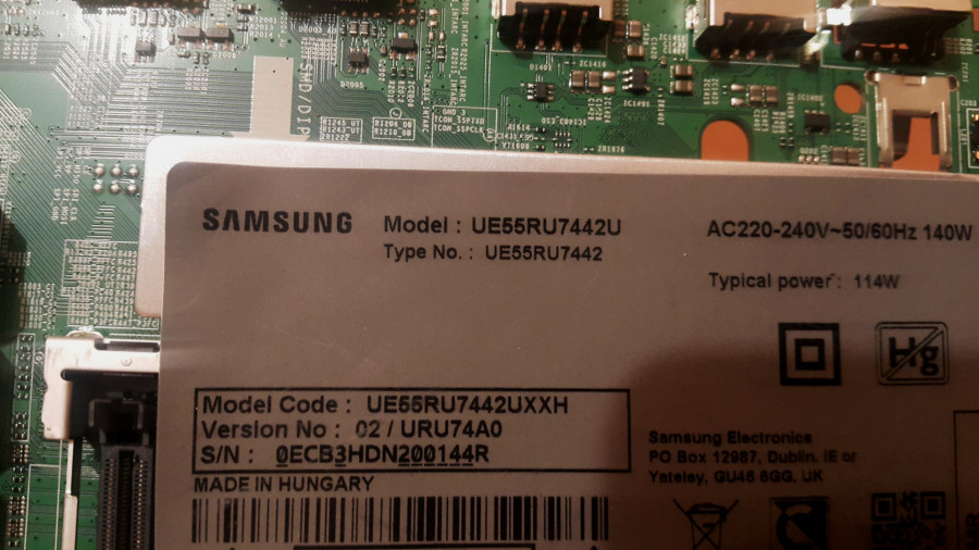 Samsung UE55RU7442U części podzespoły inne: zdjęcie 87973552