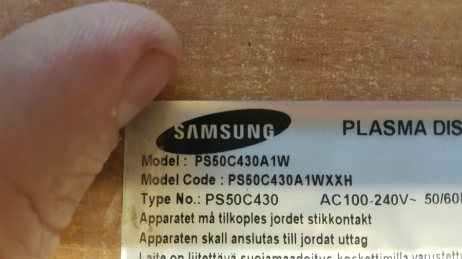 Samsung plasma PS50C430 części podzespoły