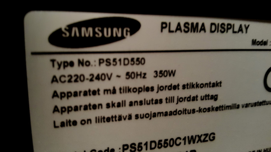 Samsung plazma PS-51D550 części podzespoły