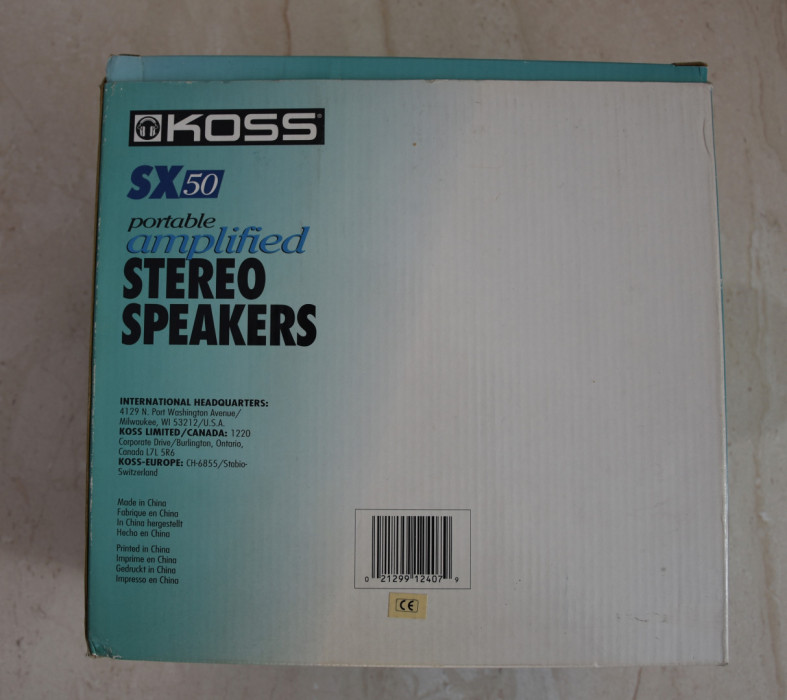 Przenośne głośniki stereo KOSS SX-50: zdjęcie 88701474