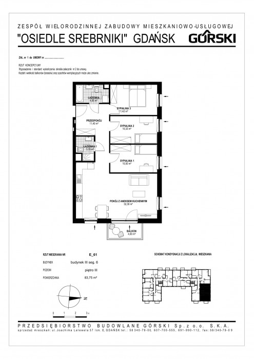 mieszkanie E61 Osiedle Srebrniki 83.00m2: zdjęcie 88807944