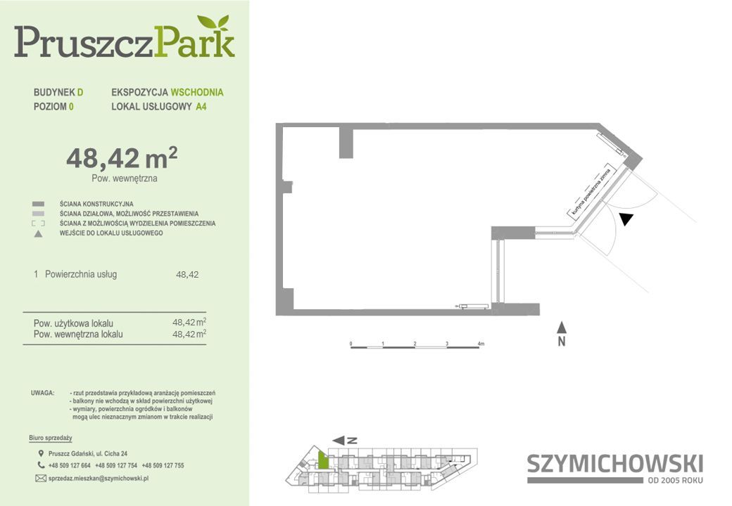 Pruszcz Park - Lokal Usługowy A.4 46,84 m2, Pruszcz Gdański: zdjęcie 94391255