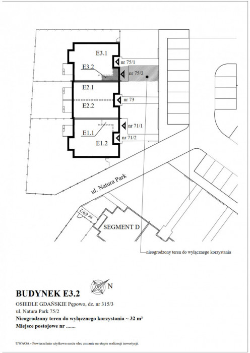 Mieszkanie E3.2 z ogródkiem 32 m2: zdjęcie 88884232