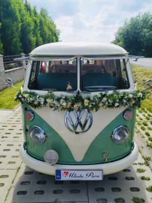 Samochód do ślubu VW T1 Ogórek auto wesele vintage klasyk =)