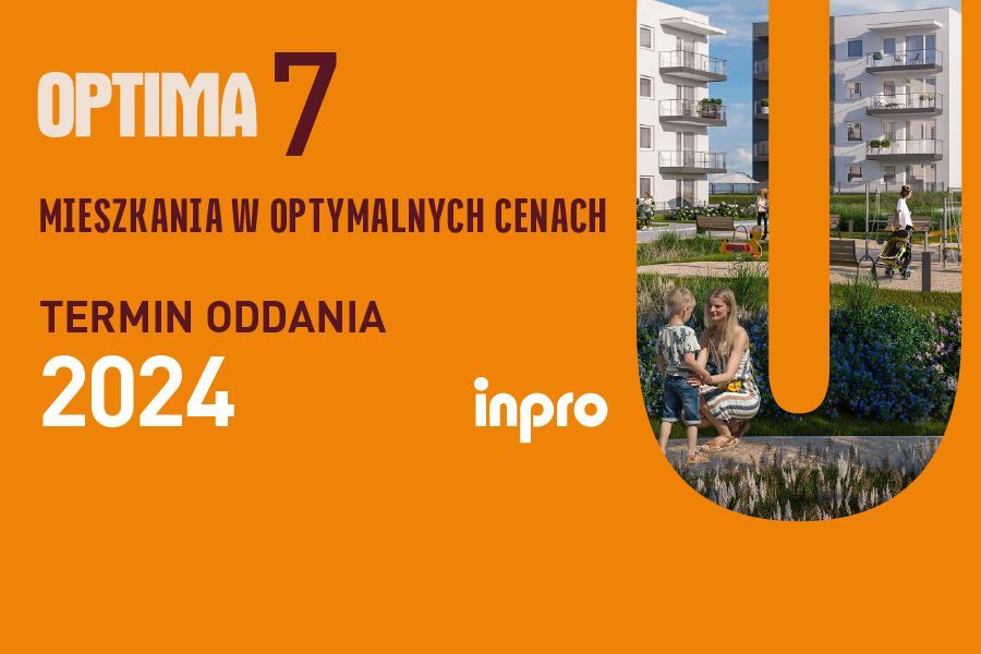 INPRO S.A. - OPTIMA - mieszkanie 3-pok. 61.93 m2 ogródek, garderoba