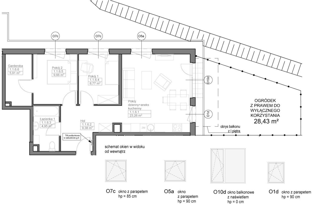 INPRO S.A. - OPTIMA - mieszkanie 3-pok. 62.05 m2 ogródek, garderoba, letnia wyprzedaż: zdjęcie 94257981