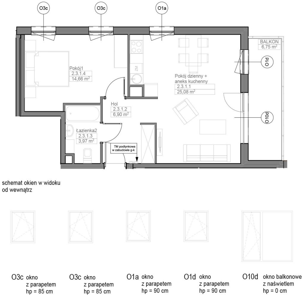 INPRO S.A. - OPTIMA - mieszkanie 2-pok. 50.46 m2: zdjęcie 94260041