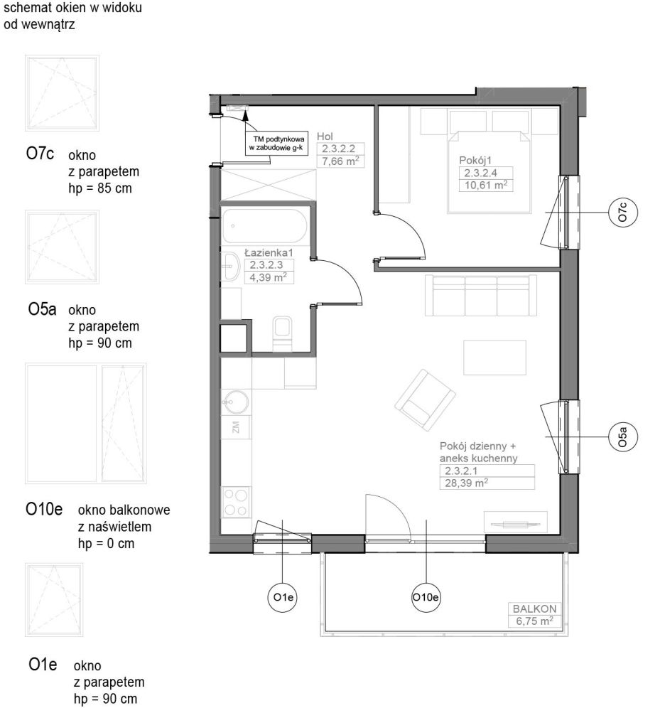 INPRO S.A. - OPTIMA - mieszkanie 2-pok. 50.92 m2: zdjęcie 94260059