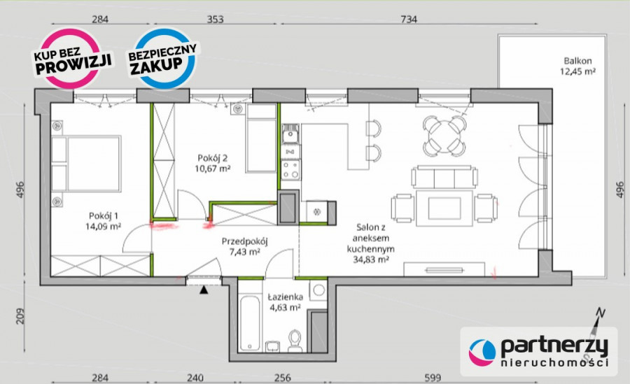 wykończony apartament z widokiem na zatokę!: zdjęcie 93082554