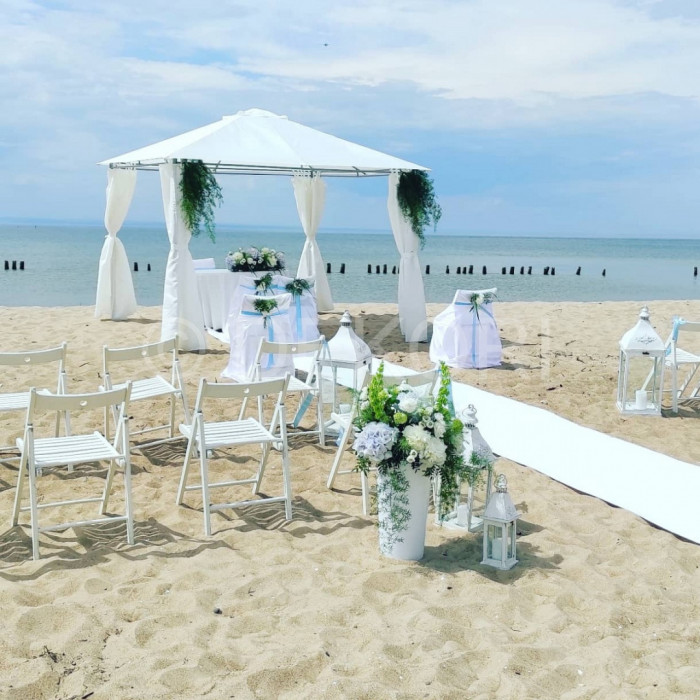 Ślub w plenerze nad morzem na plaży Gdynia Sopot Gdańsk Organizacja: zdjęcie 89571768