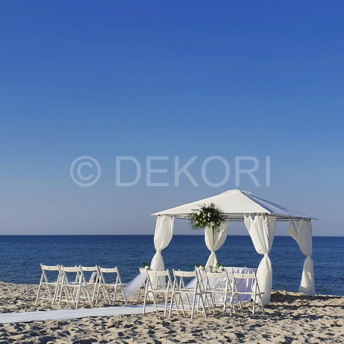 Ślub w plenerze nad morzem na plaży Gdynia Sopot Gdańsk Organizacja: zdjęcie 89571770