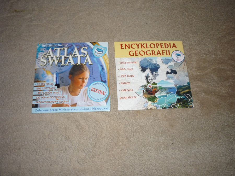 "Encyklopedia geografii" i "Atlas świata"