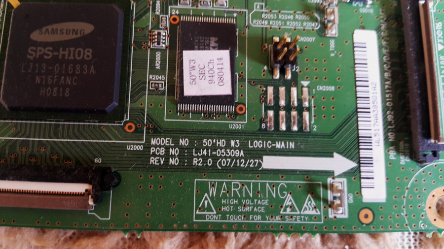 Samsung plasma PS-50A410C1części podzespoły inne: zdjęcie 89761287