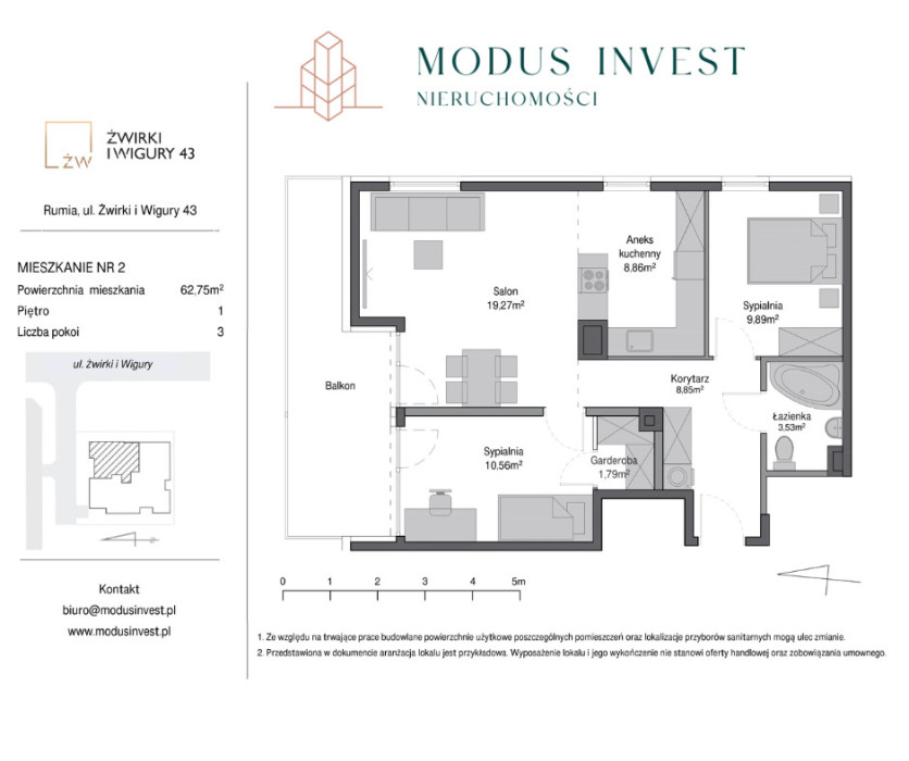 Mieszkanie 3-pokojowe o pow. 62,75 m2: zdjęcie 92416860