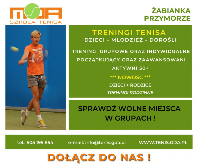 Moja Szkoła Tenisa - treningi tenisa dla dzieci, młodzieży i dorosłych
