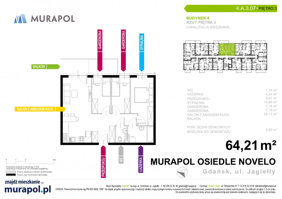 Murapol Osiedle Novelo Gdańsk 4.A.3.07: zdjęcie 90072370