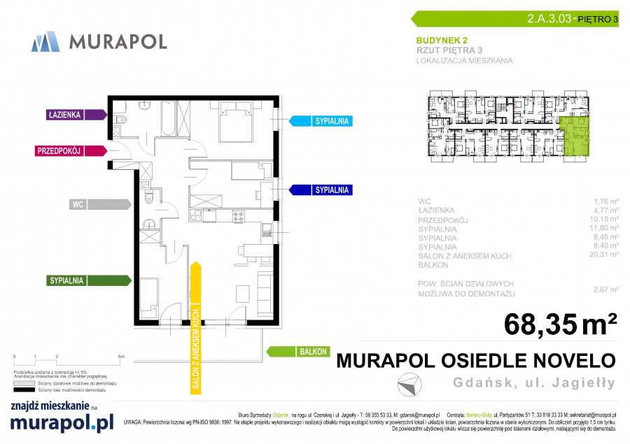 Murapol Osiedle Novelo Gdańsk 2.A.3.03: zdjęcie 90075339