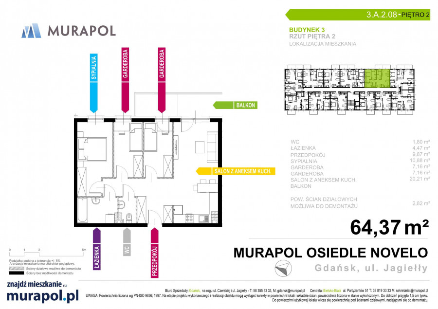 Murapol Osiedle Novelo Gdańsk 3.A.2.08: zdjęcie 90090291