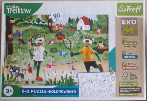 Puzzle 2w1 Trefl Eko 58 x 40 cm (30 el) + kolorowanka Tanie