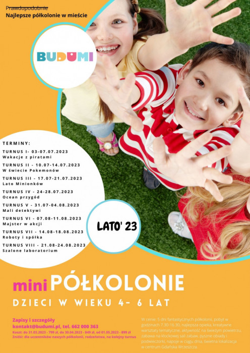 Mini półkolonie letnie (dzieci 4-6 lat) w Budumi: zdjęcie 91255816
