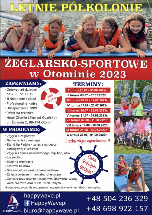Półkolonie Żeglarsko - Sportowe: zdjęcie 91383540