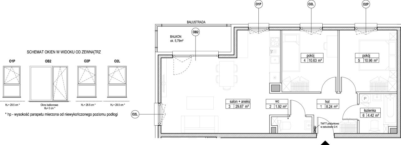 INPRO S.A. - PROMOCJA - Atut - mieszkanie 3-pok. 65.84 m2 łazienka i oddzielna toaleta, letnia wyprzedaż: zdjęcie 94242196