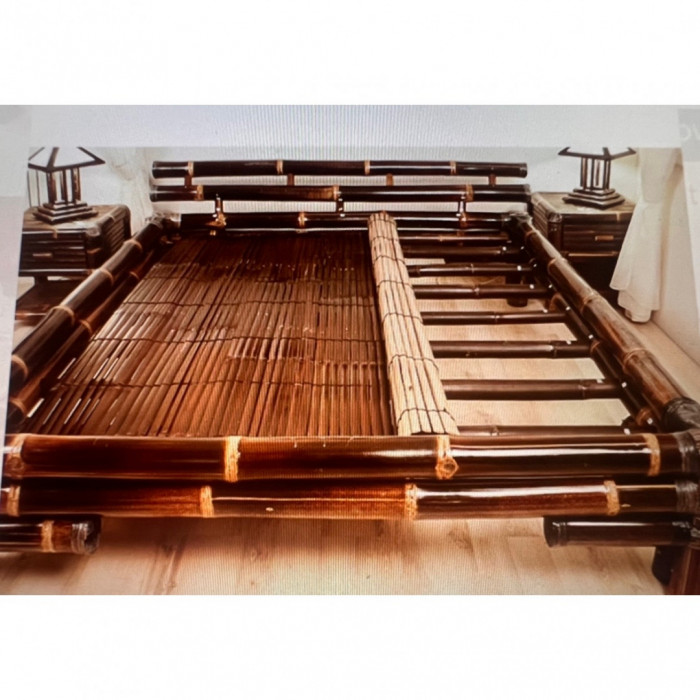 Łóżko bambusowe ciemne marki AWAI: zdjęcie 91587347