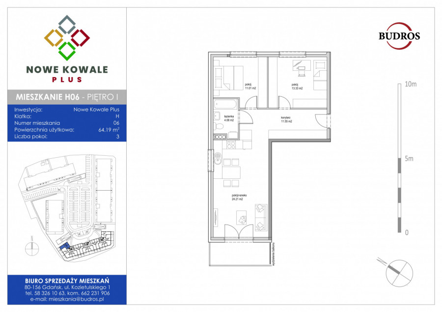 Mieszkanie H6, Budynek FGH, Nowe Kowale Plus: zdjęcie 91642855