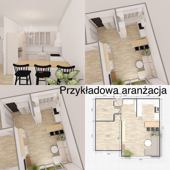 Mieszkanie 2-pokojowe, Gdańsk Suchanino z tarasem i pięknym widokiem: zdjęcie 92069473