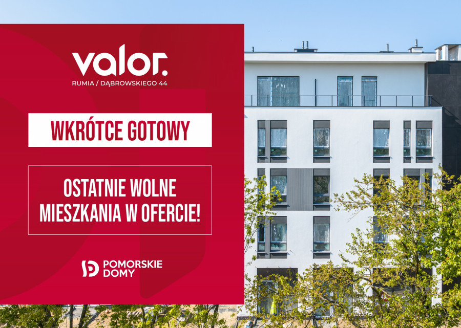 Valor - ustawne mieszkanie 4-pokojowe (55,19 m2) - Rumia Janowo