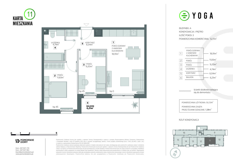 YOGA - nowe mieszkanie 3-pokojowe (52,11 m2) z balkonem!: zdjęcie 91765183