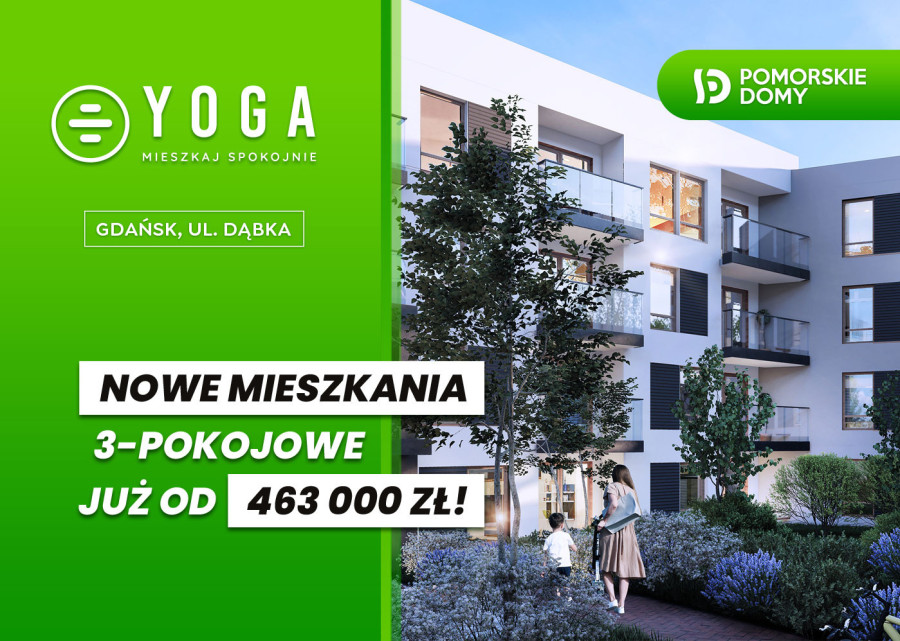 YOGA - nowe mieszkanie 3-pokojowe (55,67 m2) z balkonem!: zdjęcie 91765203
