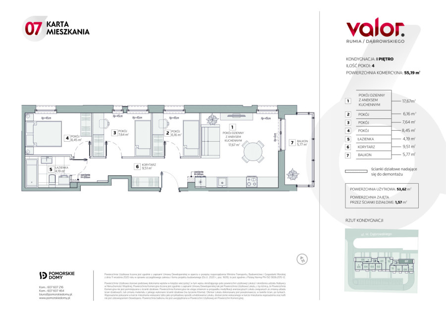 Valor - ustawne mieszkanie 4-pokojowe (55,19 m2) - Rumia Janowo: zdjęcie 91813179