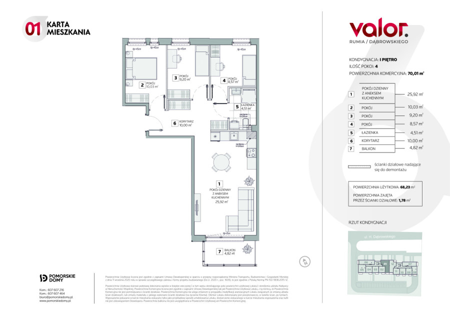 Valor - piękny apartament (70,01 m2) - Rumia Janowo - sprawdź!: zdjęcie 91813195