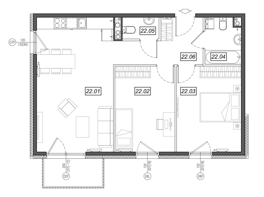 Nowe Południe - mieszkanie 2.A.22 - Odbiór 2024 r.!: zdjęcie 91816503