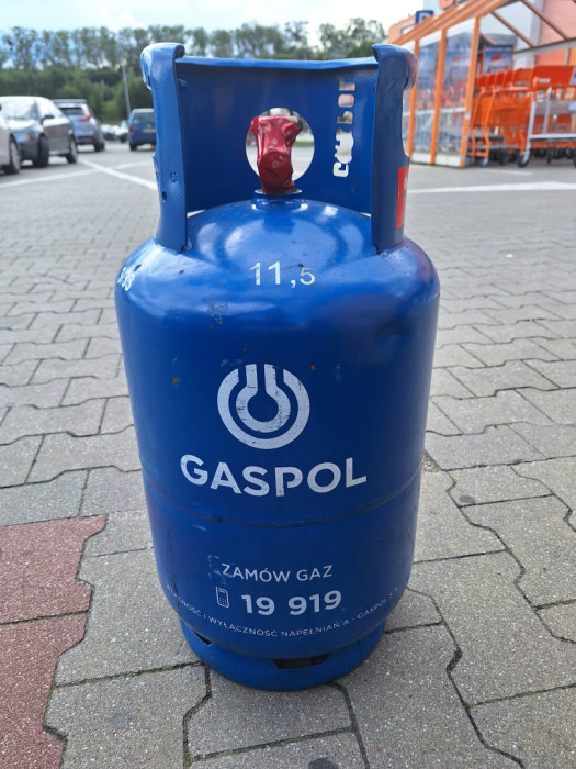 Butla gazowa 11 kg pełna zaplombowana Gaspol