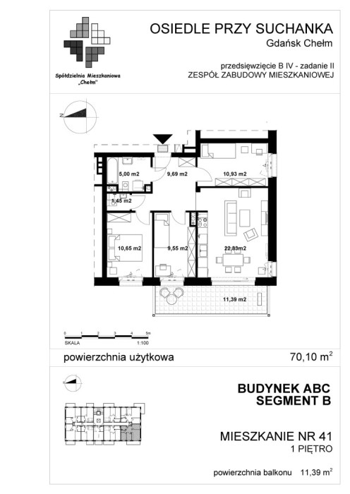 Nowe Mieszkanie nr 41 segment B Gdańsk Chełm: zdjęcie 91885332