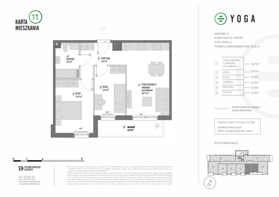 YOGA - nowe mieszkanie 3-pokojowe (52,15 m2) z balkonem!: zdjęcie 91936022