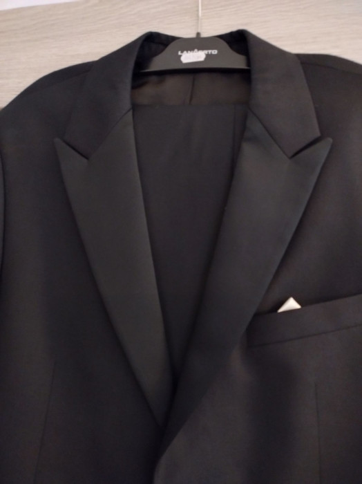 Czarny garnitur ślubny Lancerto: zdjęcie 91982664